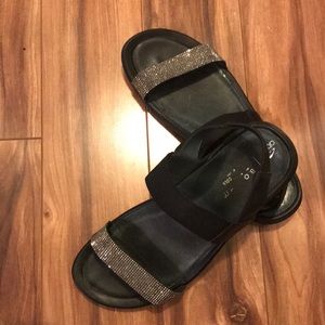 Abeo orthodic sequin sandals, size 9